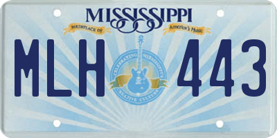 MS license plate MLH443