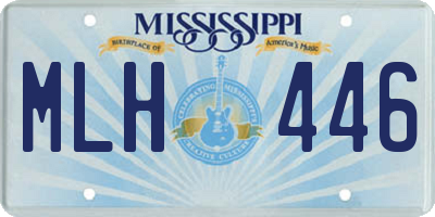 MS license plate MLH446