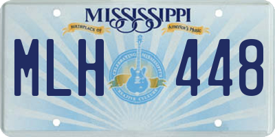 MS license plate MLH448