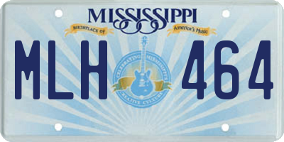 MS license plate MLH464