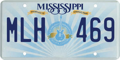 MS license plate MLH469