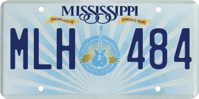 MS license plate MLH484