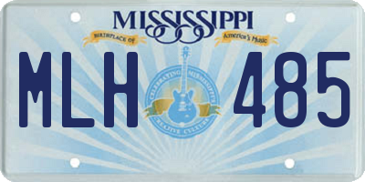 MS license plate MLH485