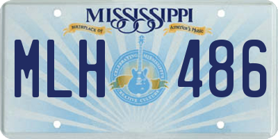 MS license plate MLH486