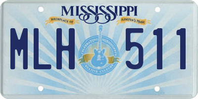 MS license plate MLH511