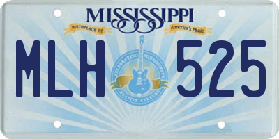 MS license plate MLH525