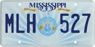MS license plate MLH527
