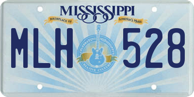 MS license plate MLH528