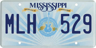 MS license plate MLH529