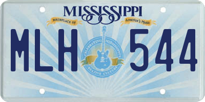 MS license plate MLH544