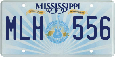 MS license plate MLH556