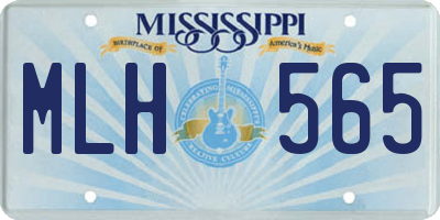 MS license plate MLH565