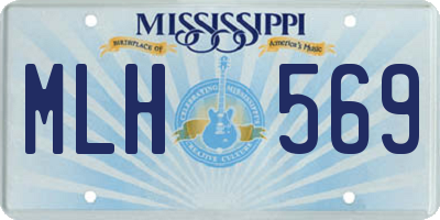 MS license plate MLH569