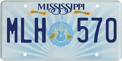 MS license plate MLH570