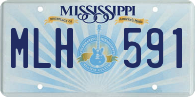 MS license plate MLH591
