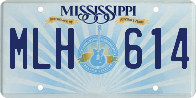 MS license plate MLH614