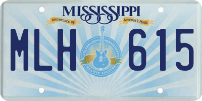 MS license plate MLH615