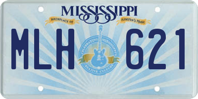 MS license plate MLH621
