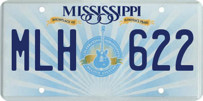 MS license plate MLH622