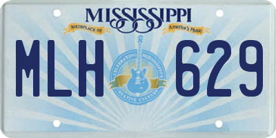 MS license plate MLH629