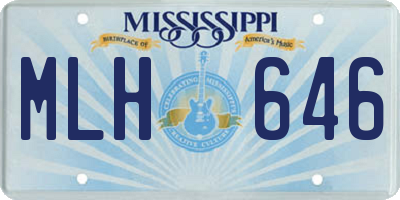 MS license plate MLH646