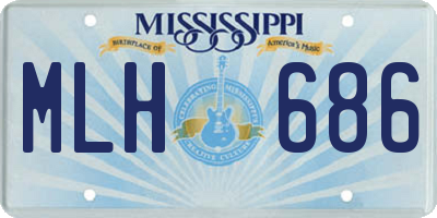 MS license plate MLH686