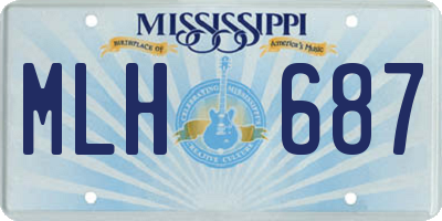 MS license plate MLH687