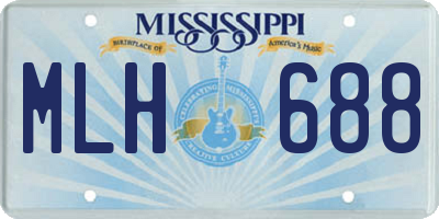 MS license plate MLH688