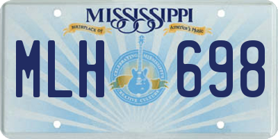 MS license plate MLH698