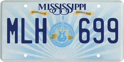MS license plate MLH699