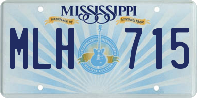 MS license plate MLH715
