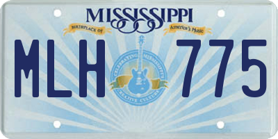 MS license plate MLH775