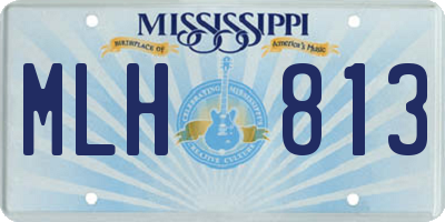 MS license plate MLH813