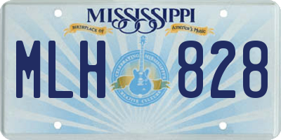 MS license plate MLH828