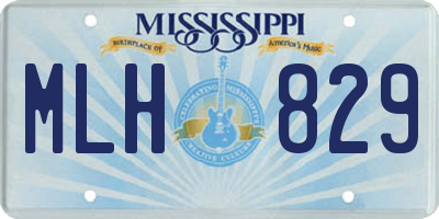 MS license plate MLH829