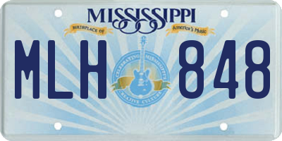 MS license plate MLH848