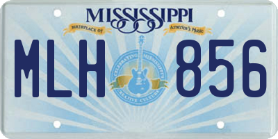 MS license plate MLH856