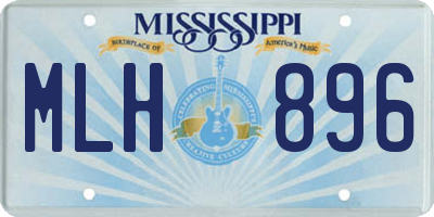 MS license plate MLH896