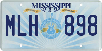 MS license plate MLH898