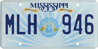 MS license plate MLH946