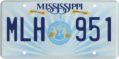 MS license plate MLH951