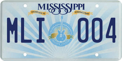 MS license plate MLI004