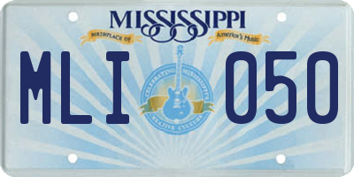 MS license plate MLI050