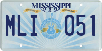 MS license plate MLI051