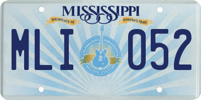 MS license plate MLI052