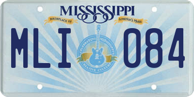 MS license plate MLI084