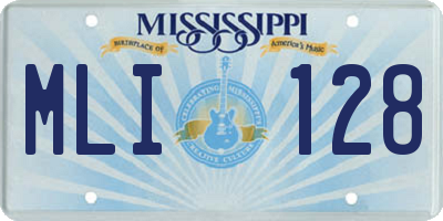 MS license plate MLI128