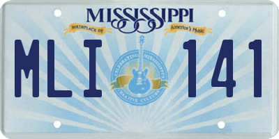 MS license plate MLI141