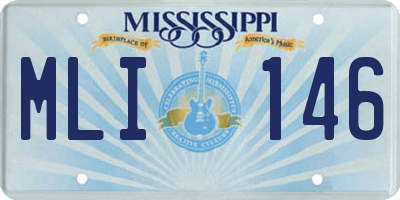 MS license plate MLI146