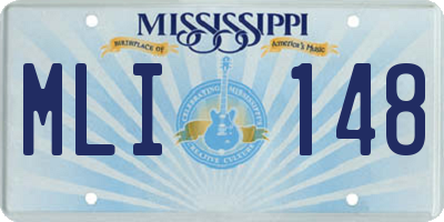 MS license plate MLI148